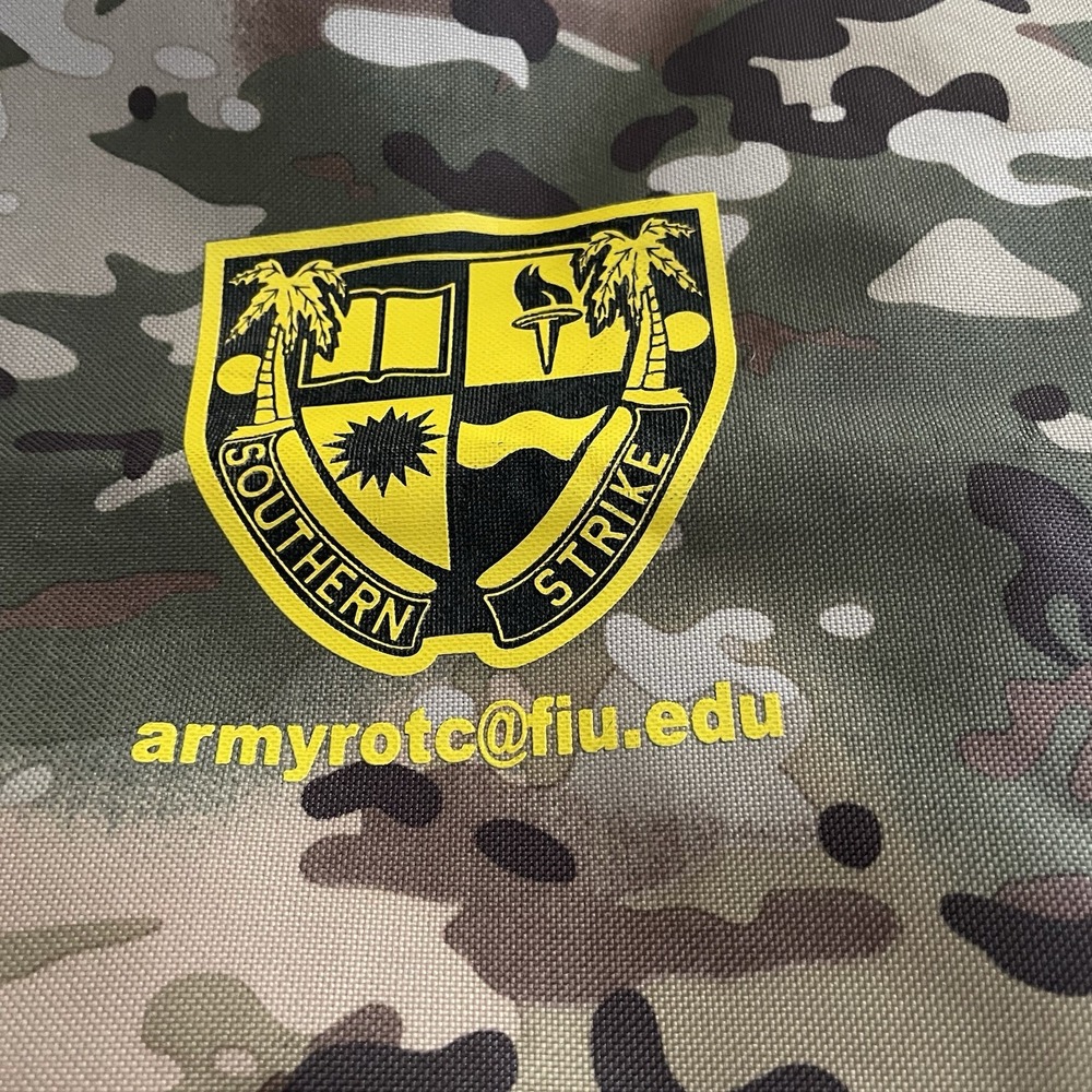 Army ROTC Southern Strike Battalion String Backpack‎ 16"x 13" Camo - Picture 2 of 6